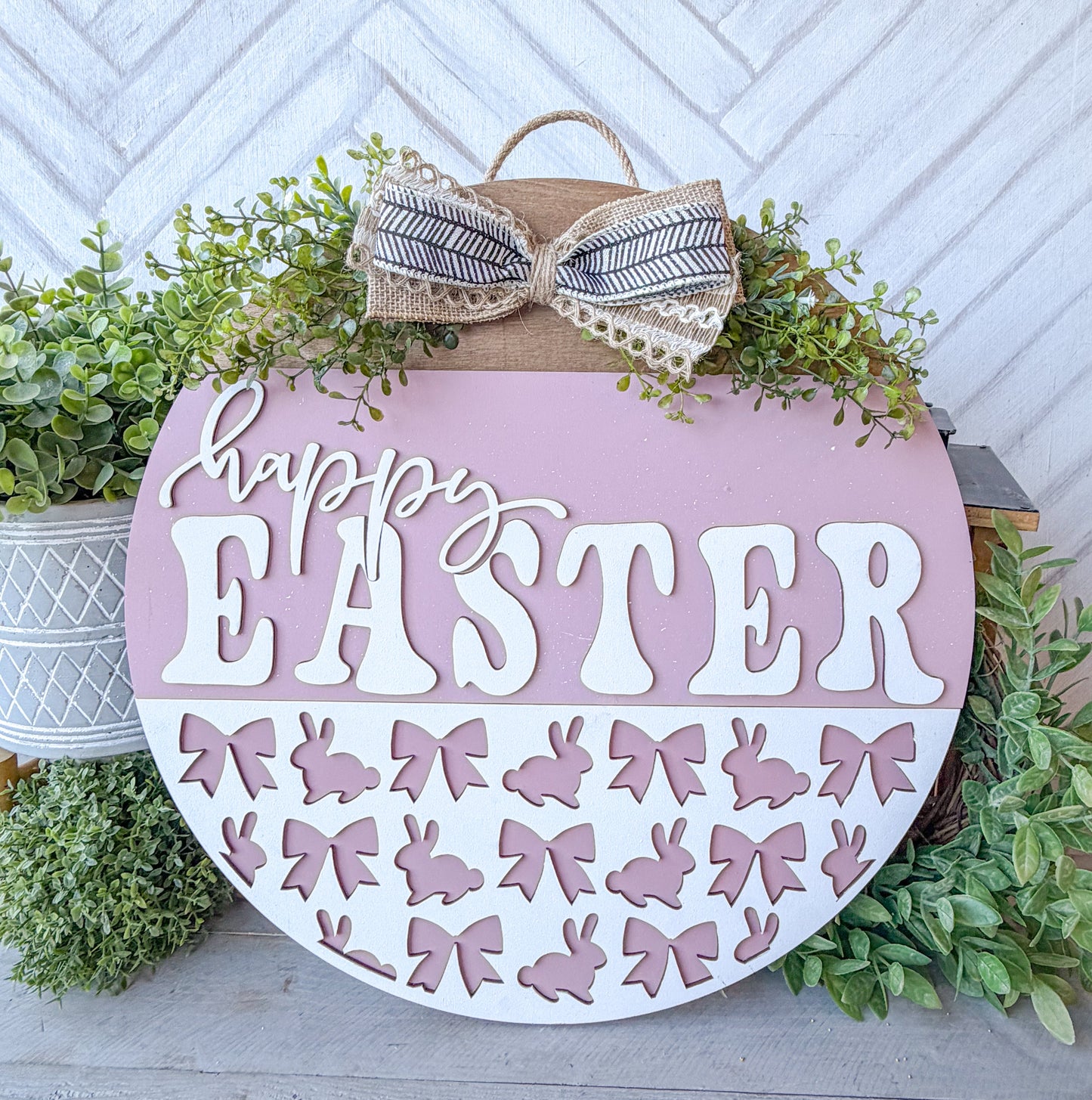 Happy Easter 18 inch door round