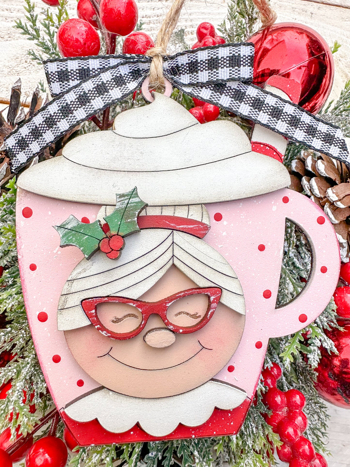 Mrs. Claus Hot Cocoa Ornament