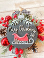 Merry Christmas with sled