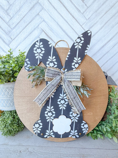 bunny shaped 18-inch door hanger