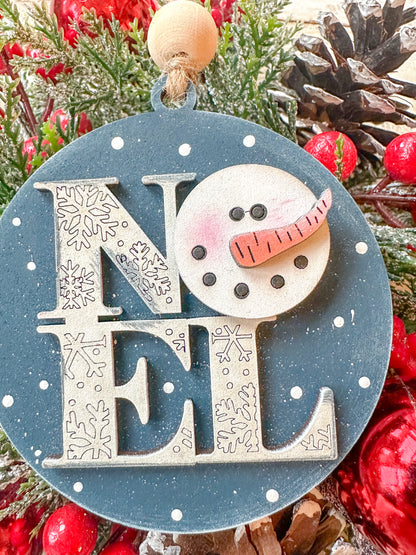 Noel / Snowman Snowman Ornament