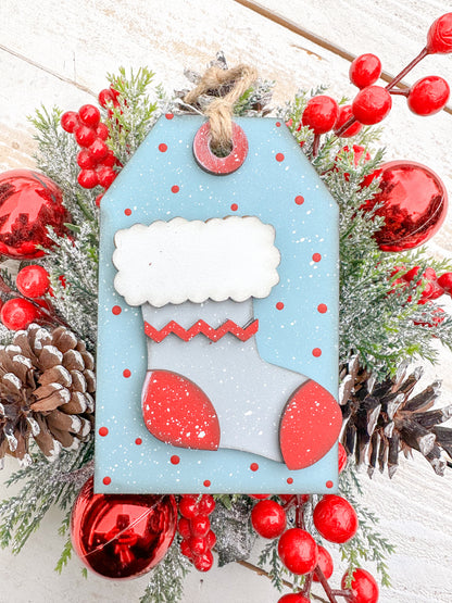 Christmas Stocking Gift Card HolderTag Ornament
