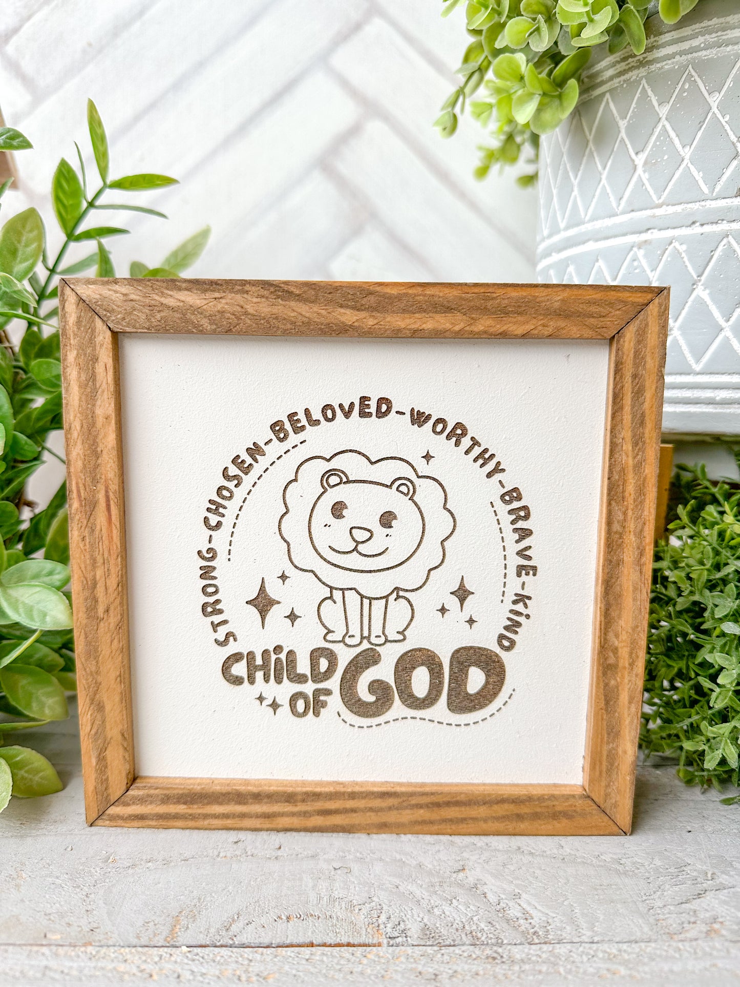Child of God-Laser Engraved Wooden Sign