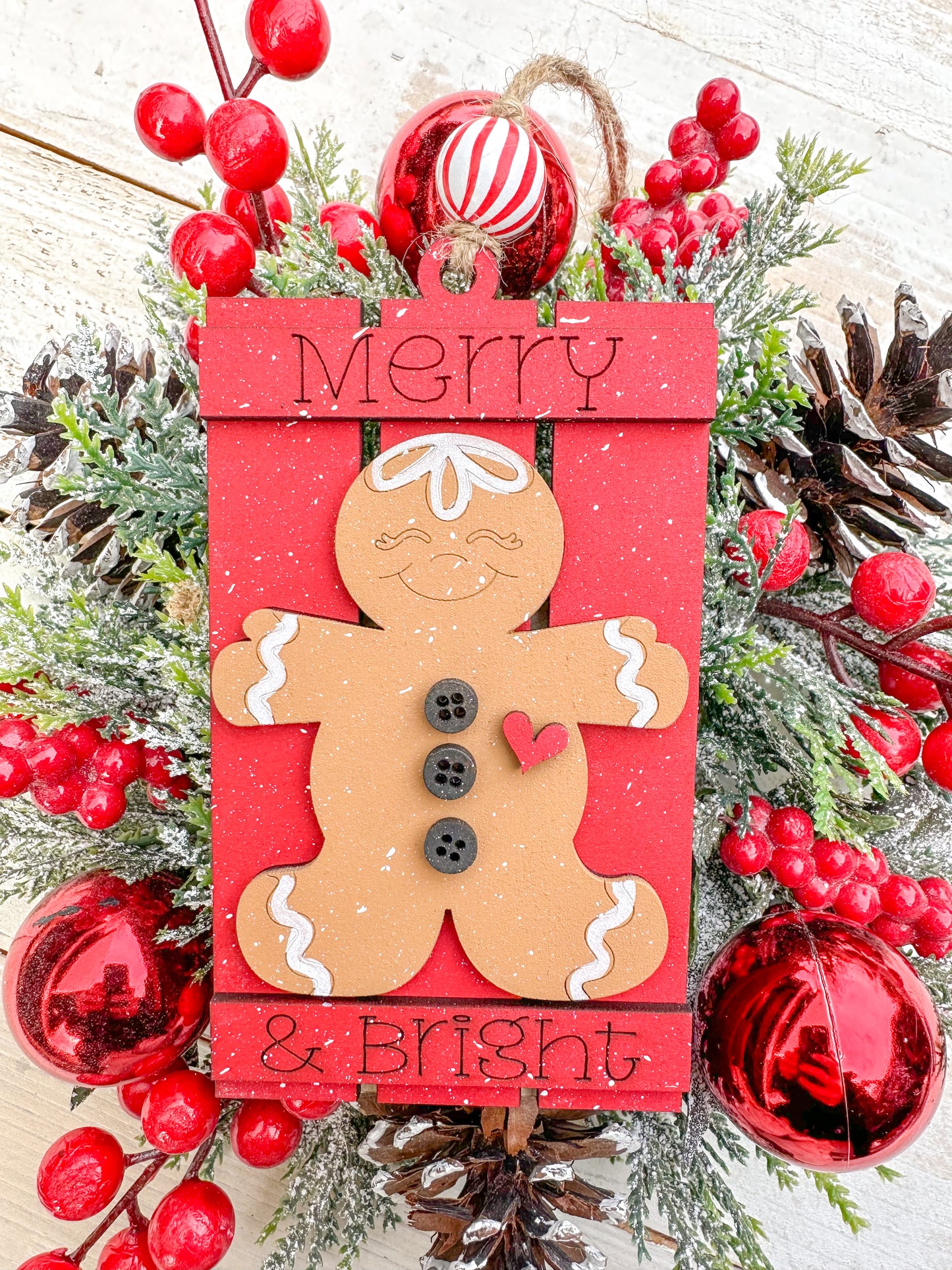 Christmas Pallet Gift Card Holder Ornaments