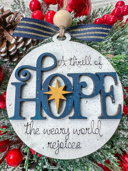 A Thrill of Hope Christmas Ornament