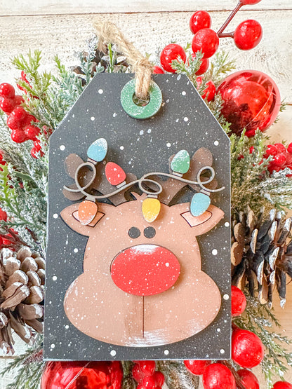 Reindeer Gift Tag Ornament