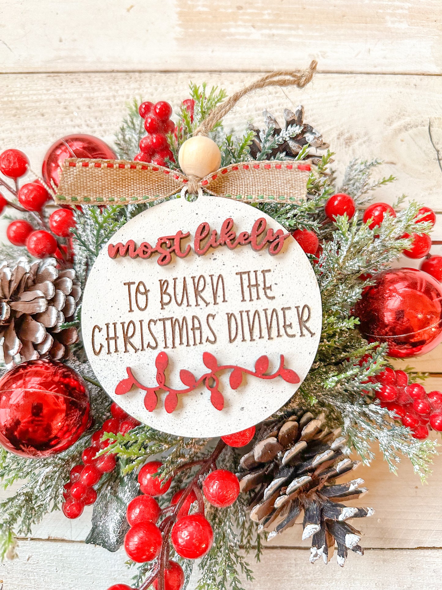Most likely too funny Christmas ornaments or gift tags