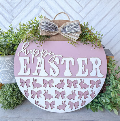 Happy Easter 18 inch door round