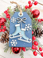 Ice Skates Gift Card Holder Tag Ornament