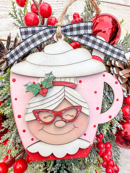 Mrs. Claus Hot Cocoa Ornament