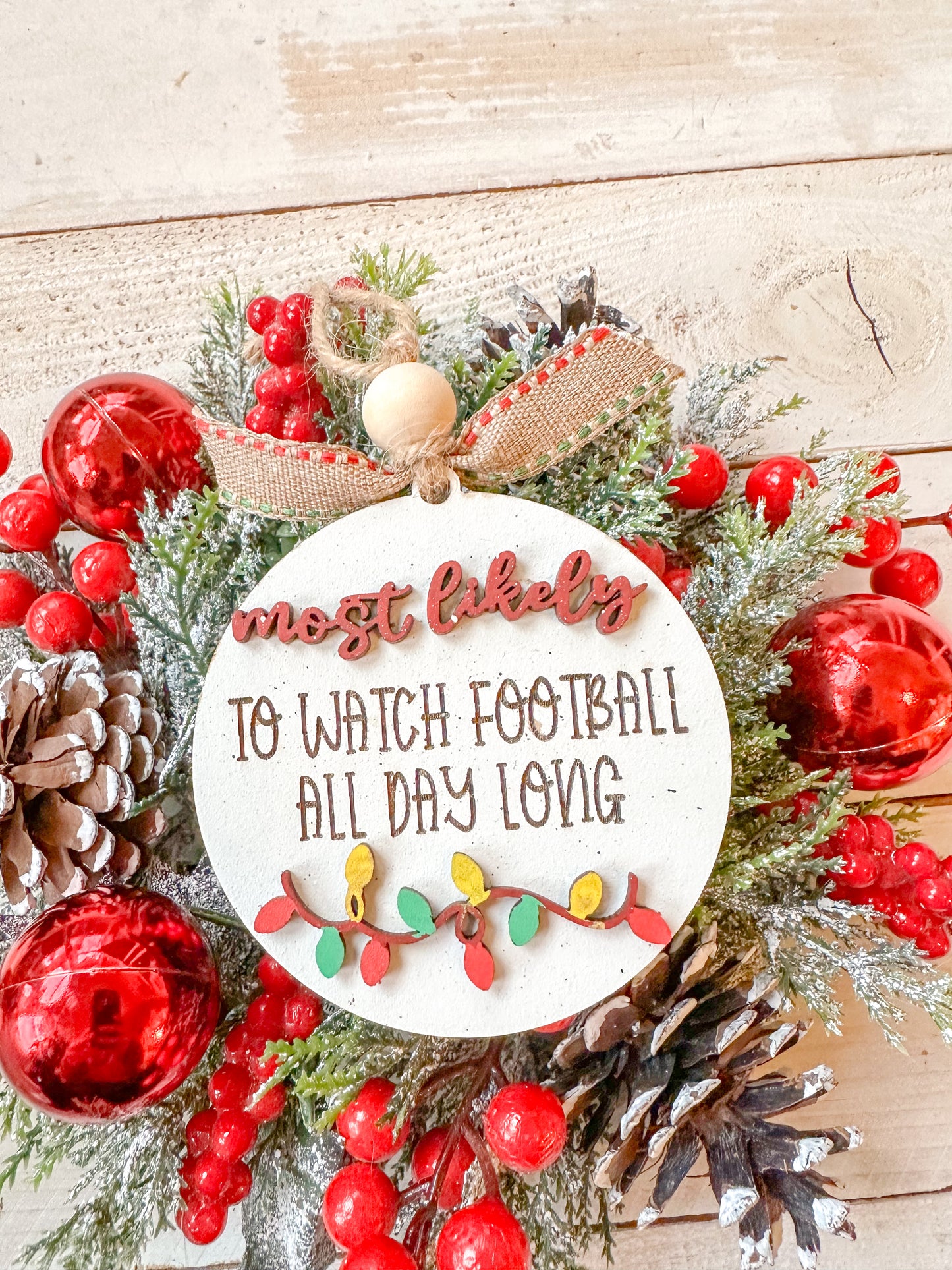 Most likely too funny Christmas ornaments or gift tags