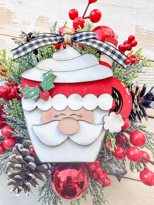 Santa Hot Cocoa Gift Card Holder Ornament