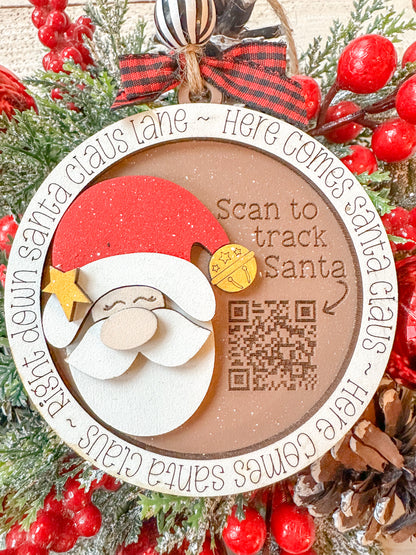Santa tracker ornament