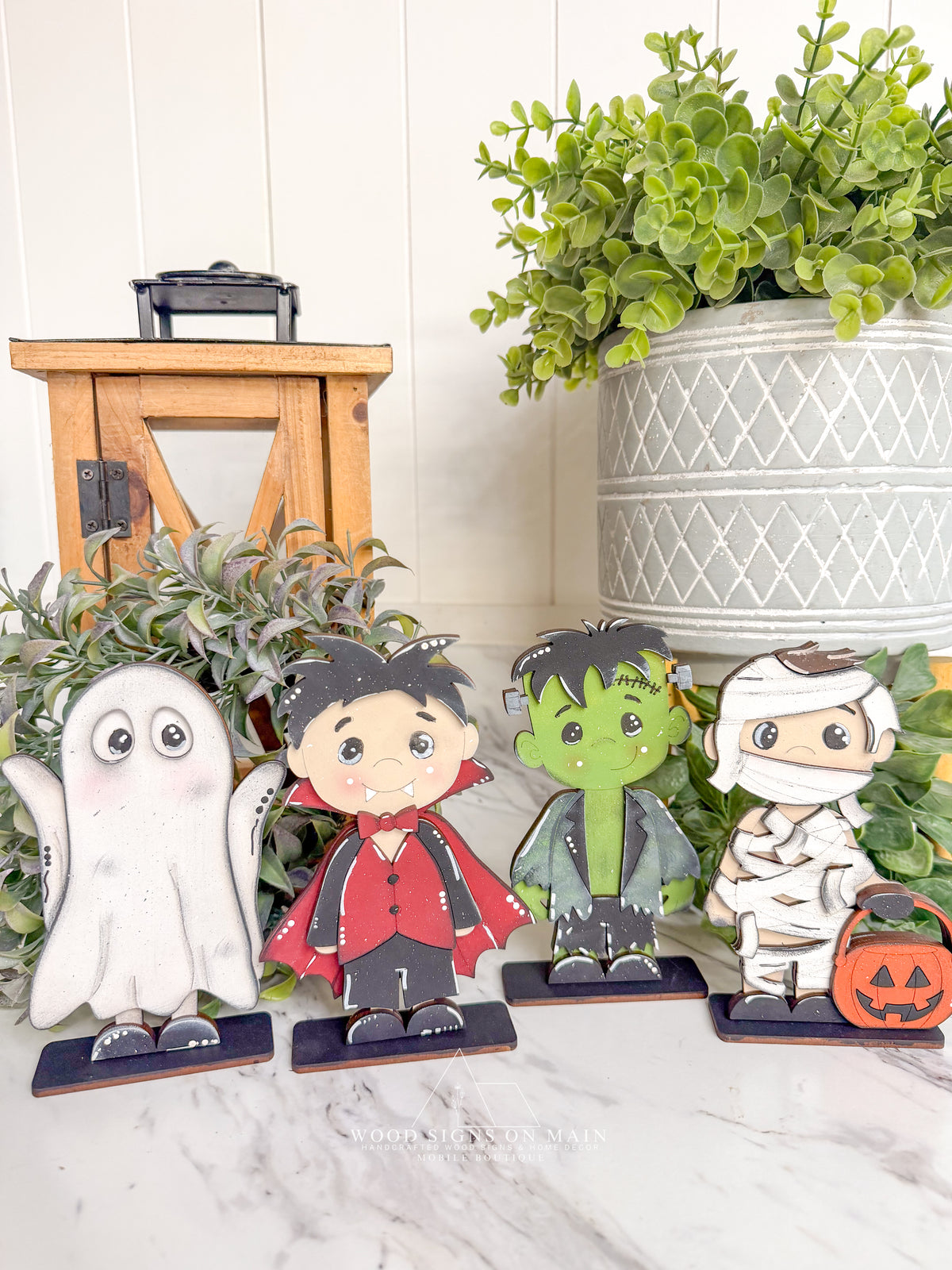 Halloween Wood Character Shelf Sitters