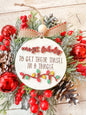 Most likely too funny Christmas ornaments or gift tags