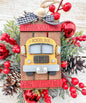Best teacher- Teacher Gift Card Holder Ornament – Handcrafted Wooden Teacher Appreciation Gift
