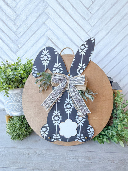 bunny shaped 18-inch door hanger