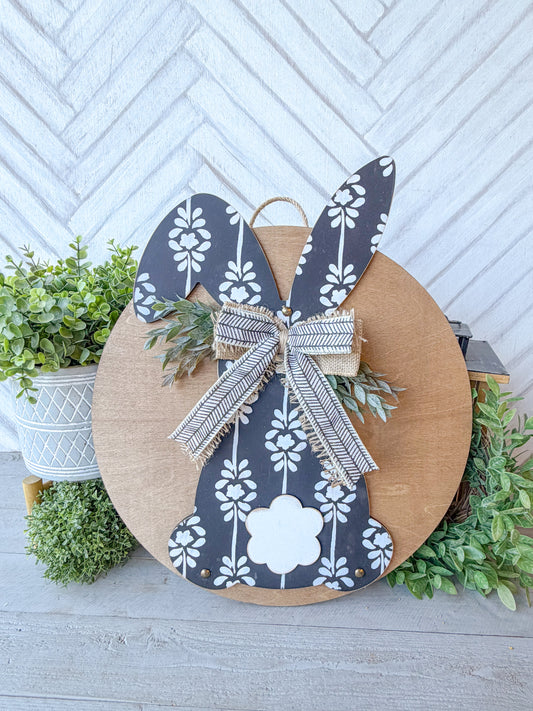 bunny shaped 18-inch door hanger