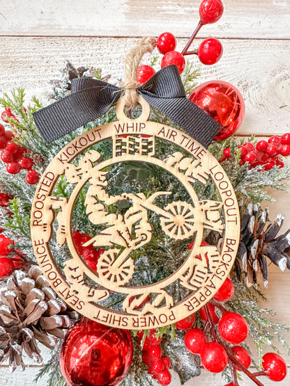 Motocross Action Ornament