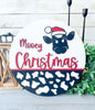 Mooey Christmas / Wooden Door Round