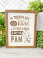 If Things Get Out of Hand, Light a Match & Hit the Fan - Laser Engraved Wood Sign