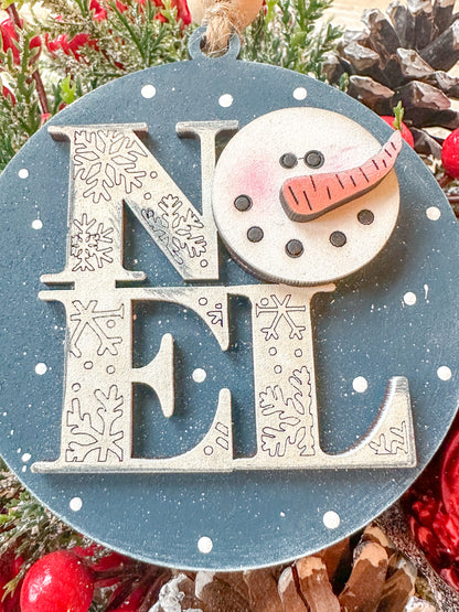 Noel / Snowman Snowman Ornament