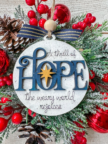 A Thrill of Hope Christmas Ornament