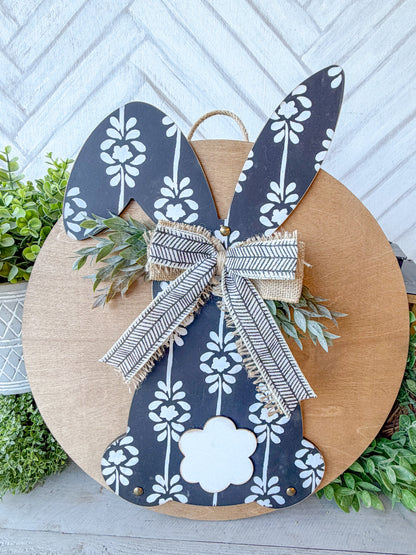 bunny shaped 18-inch door hanger