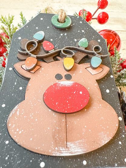 Reindeer Gift Tag Ornament