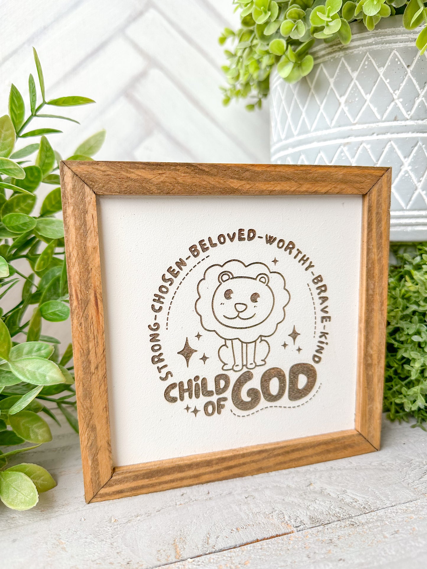 Child of God-Laser Engraved Wooden Sign