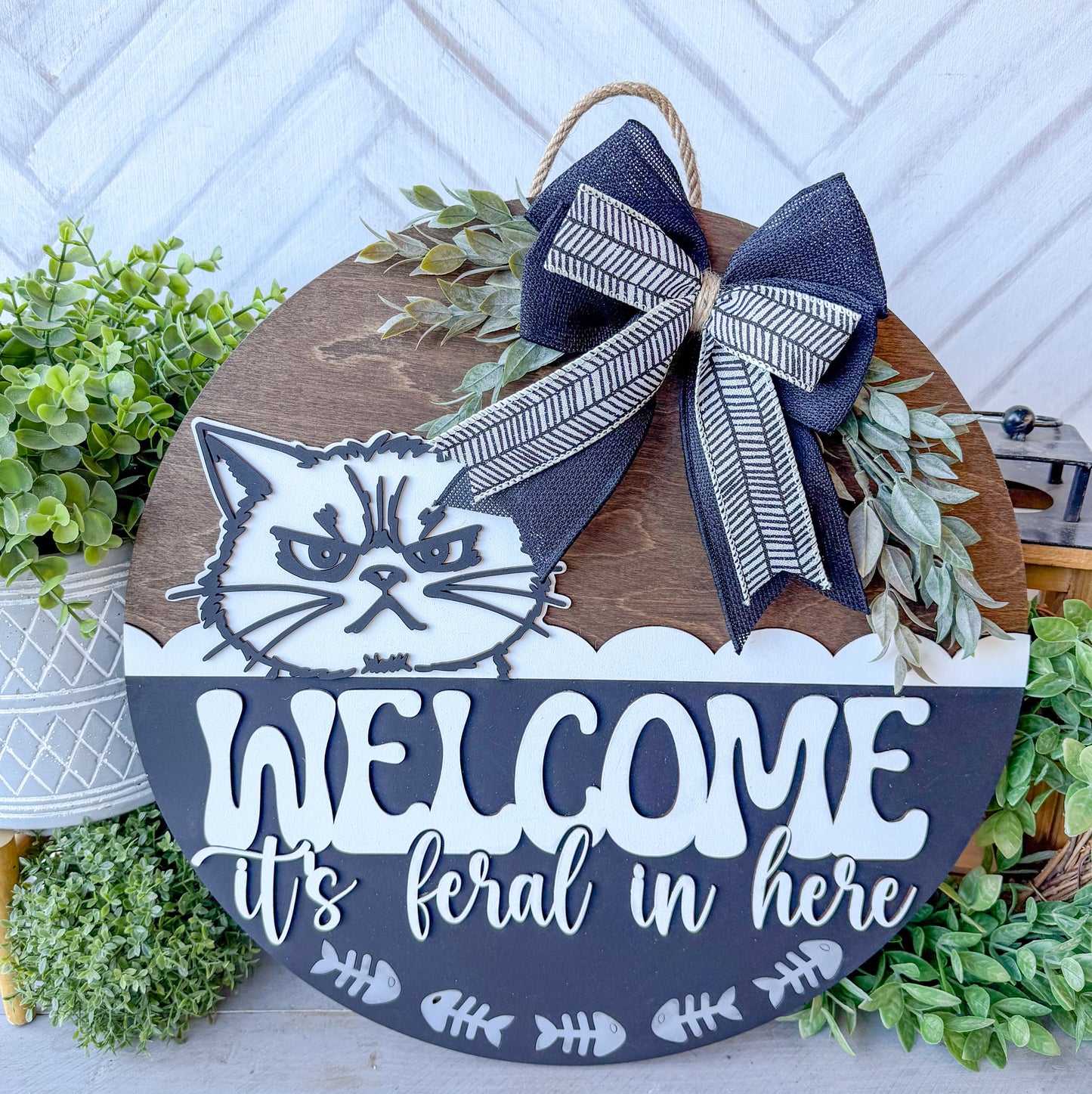 Welcome its feral in here 18 inch cat door round
