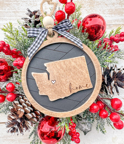 Washington State “Home” Ornament