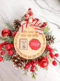 Santa saw ornament collection.