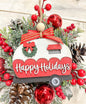 Happy Holidays Camper Ornament