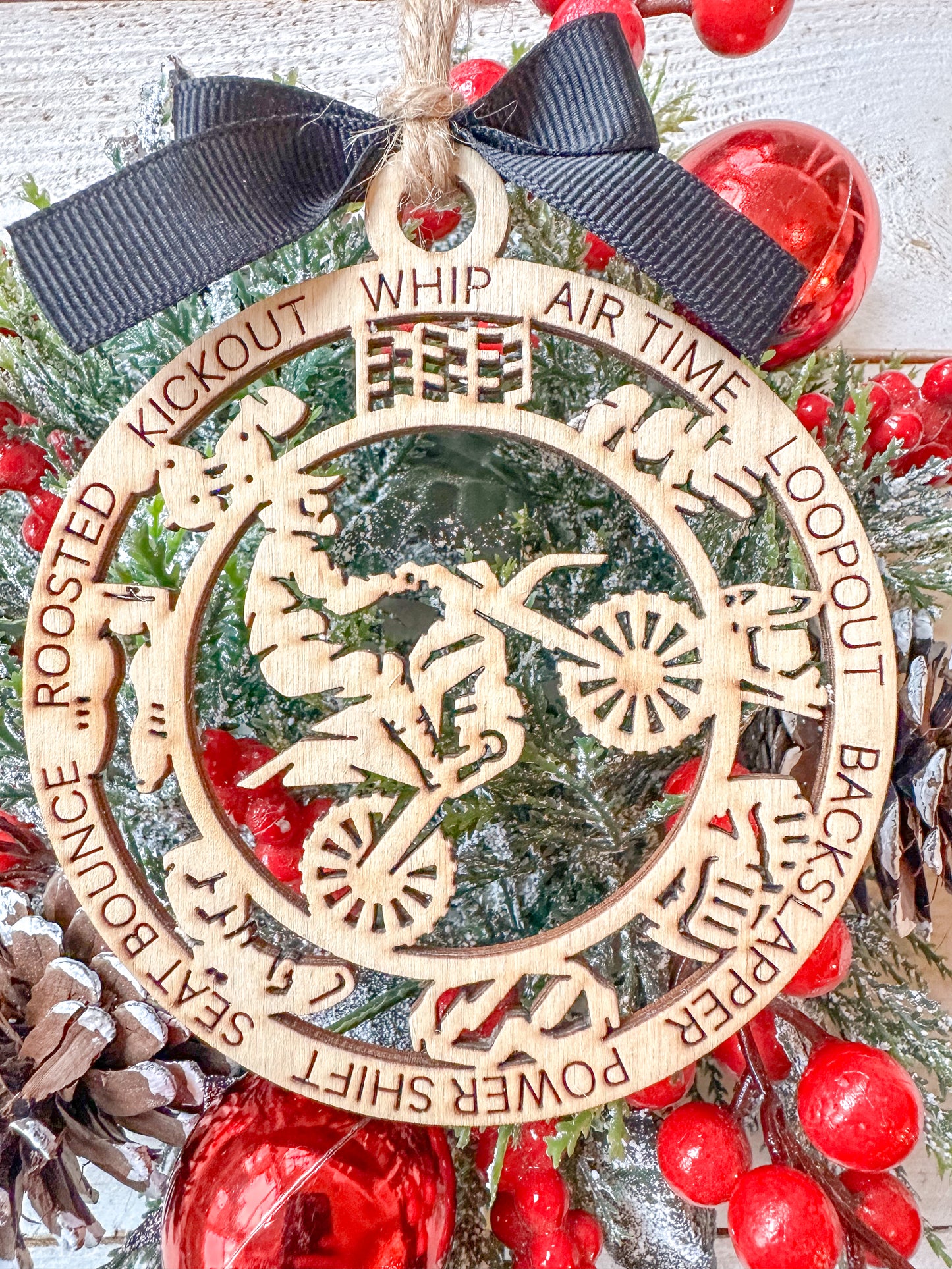 Motocross Action Ornament
