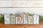 Spring block wooden decor / shelf sitter