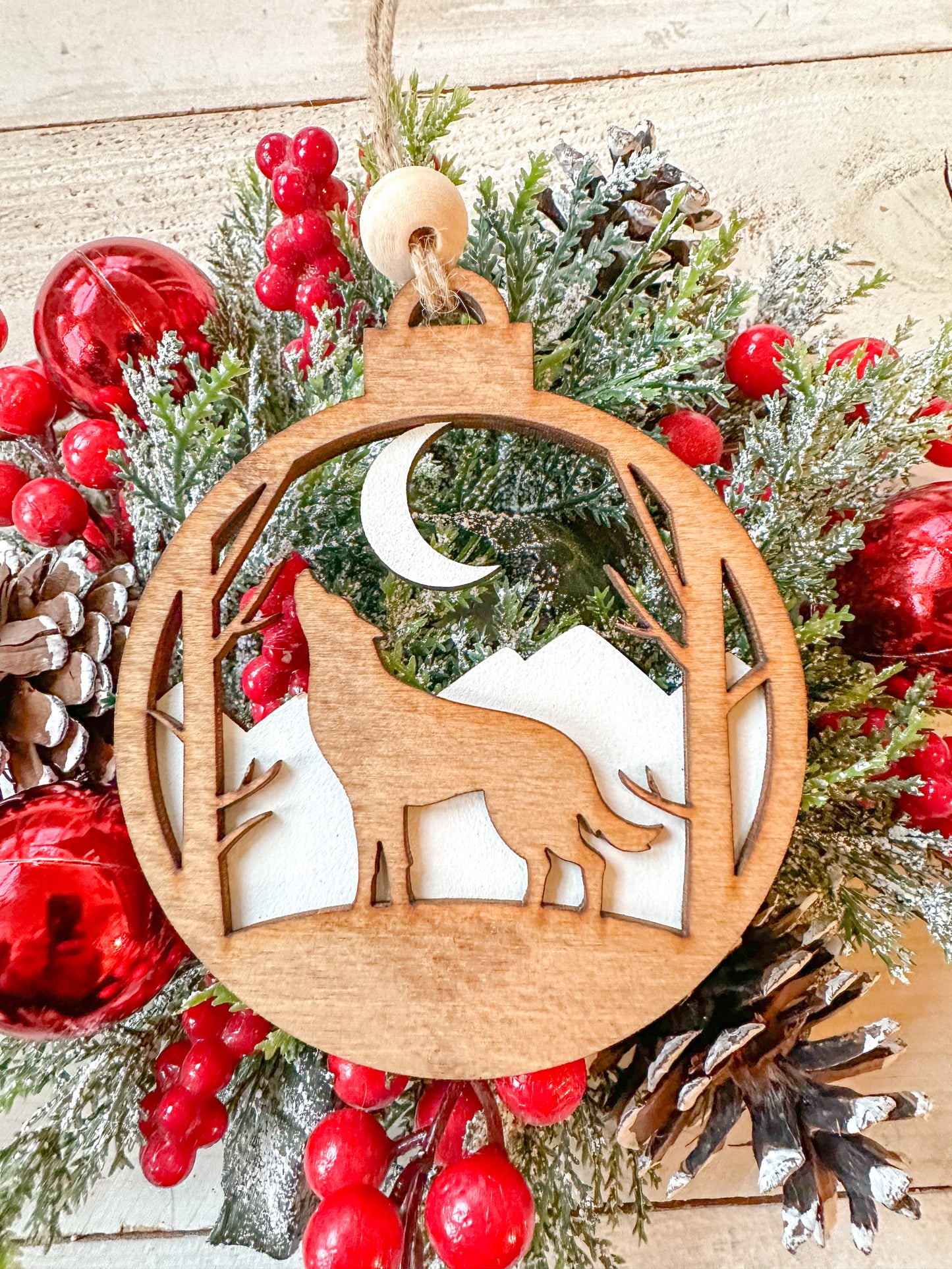 Wolf ornament