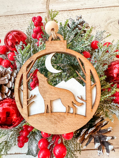Wolf ornament