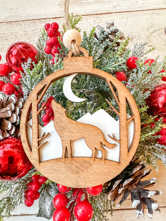 Wolf ornament