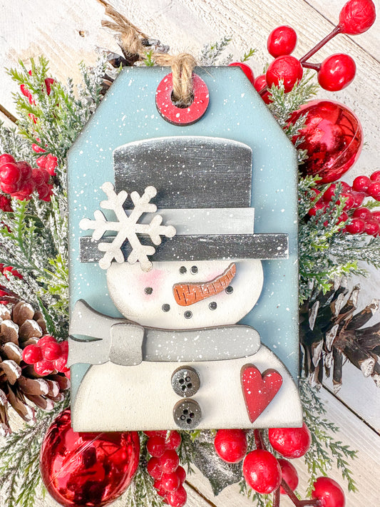 Snowman Gift Tag Ornament