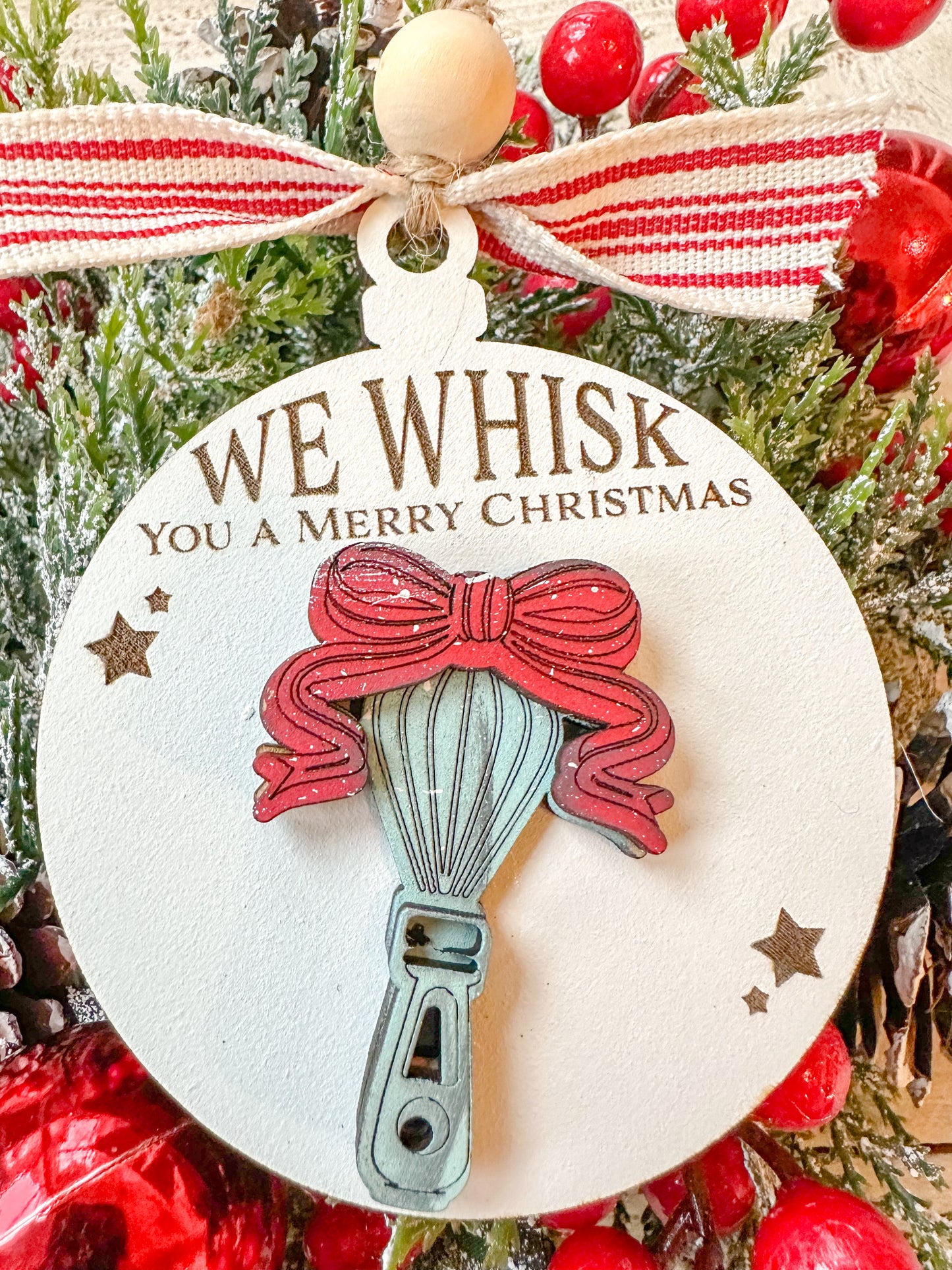 We whisk you a merry Christmas ornament