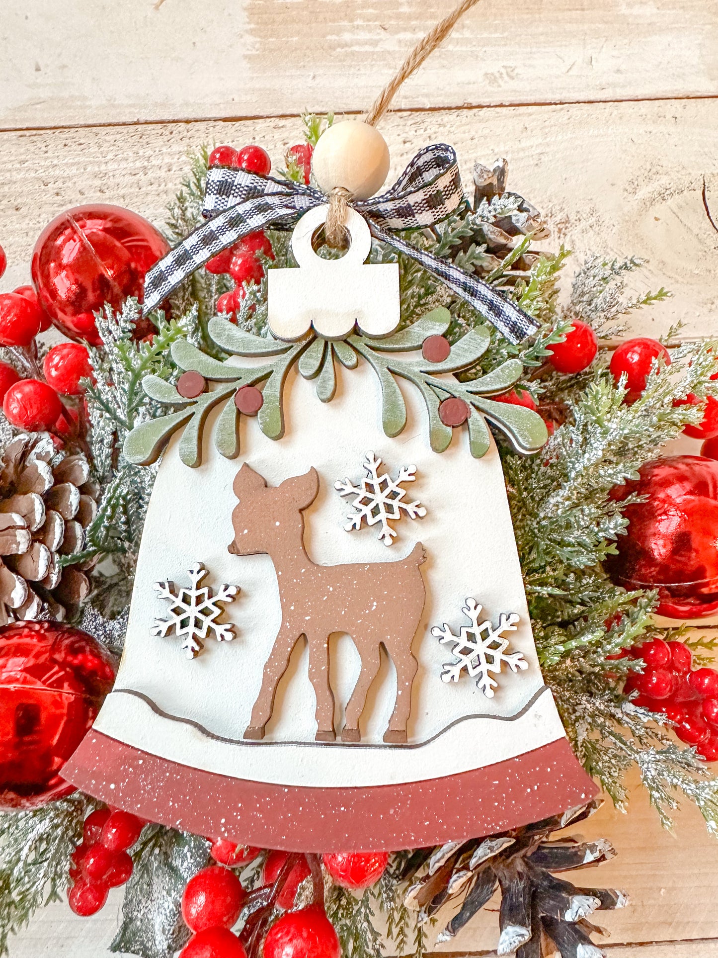 Deer Bell Christmas Ornament – Woodland