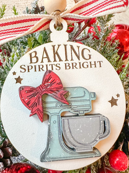 Baking spirits, bright Christmas Ornament