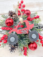 Santa sleigh ornament