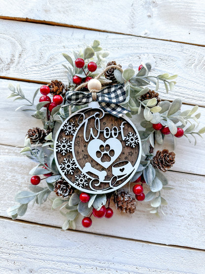 Woof Dog Ornament