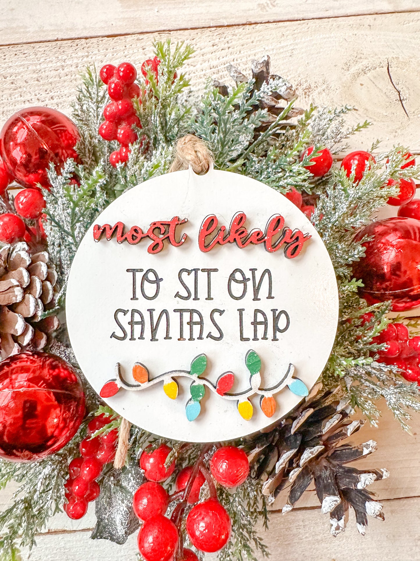 Most likely too funny Christmas ornaments or gift tags