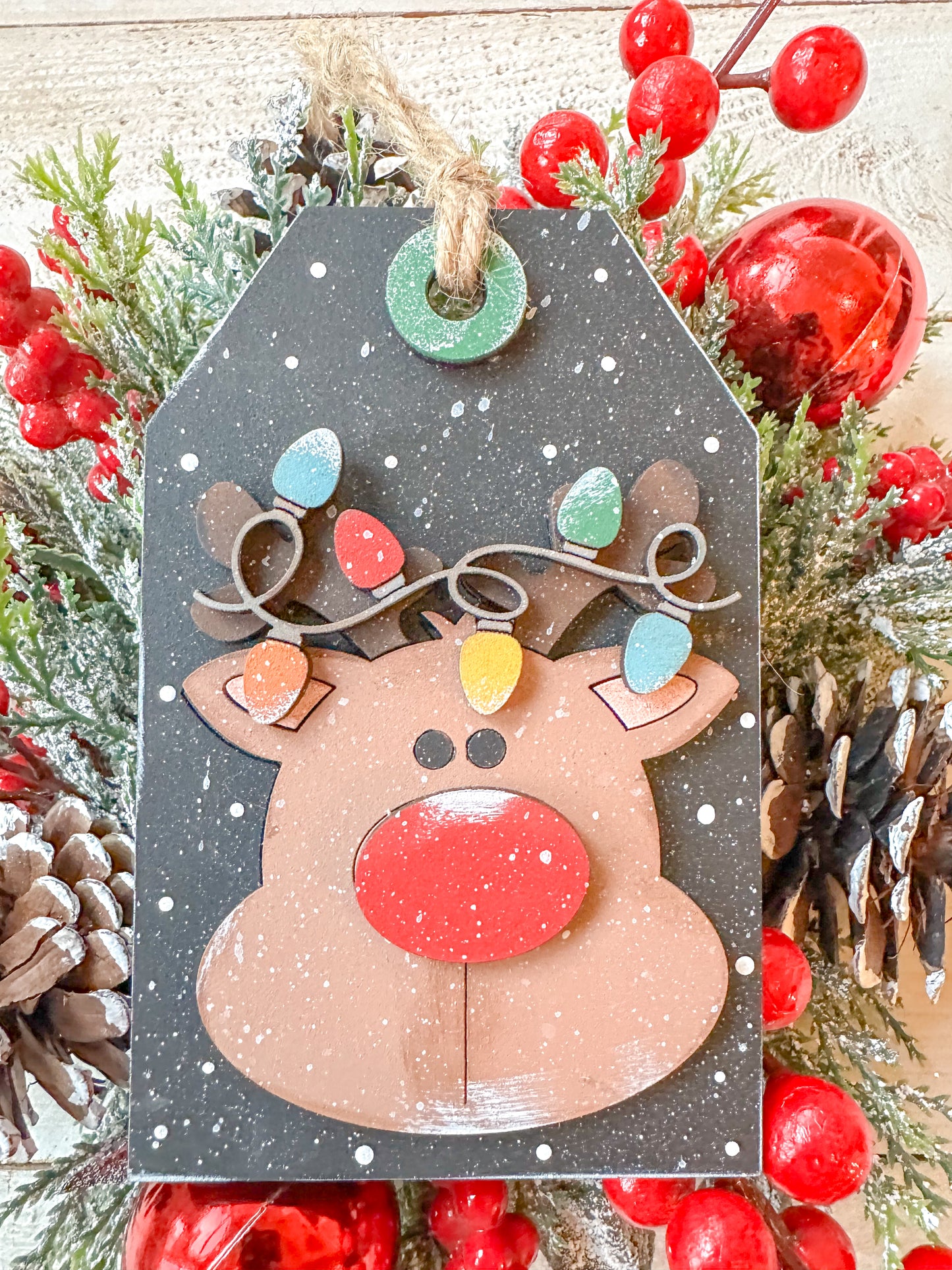 Reindeer Gift Tag Ornament