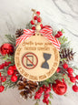 Santa saw ornament collection.