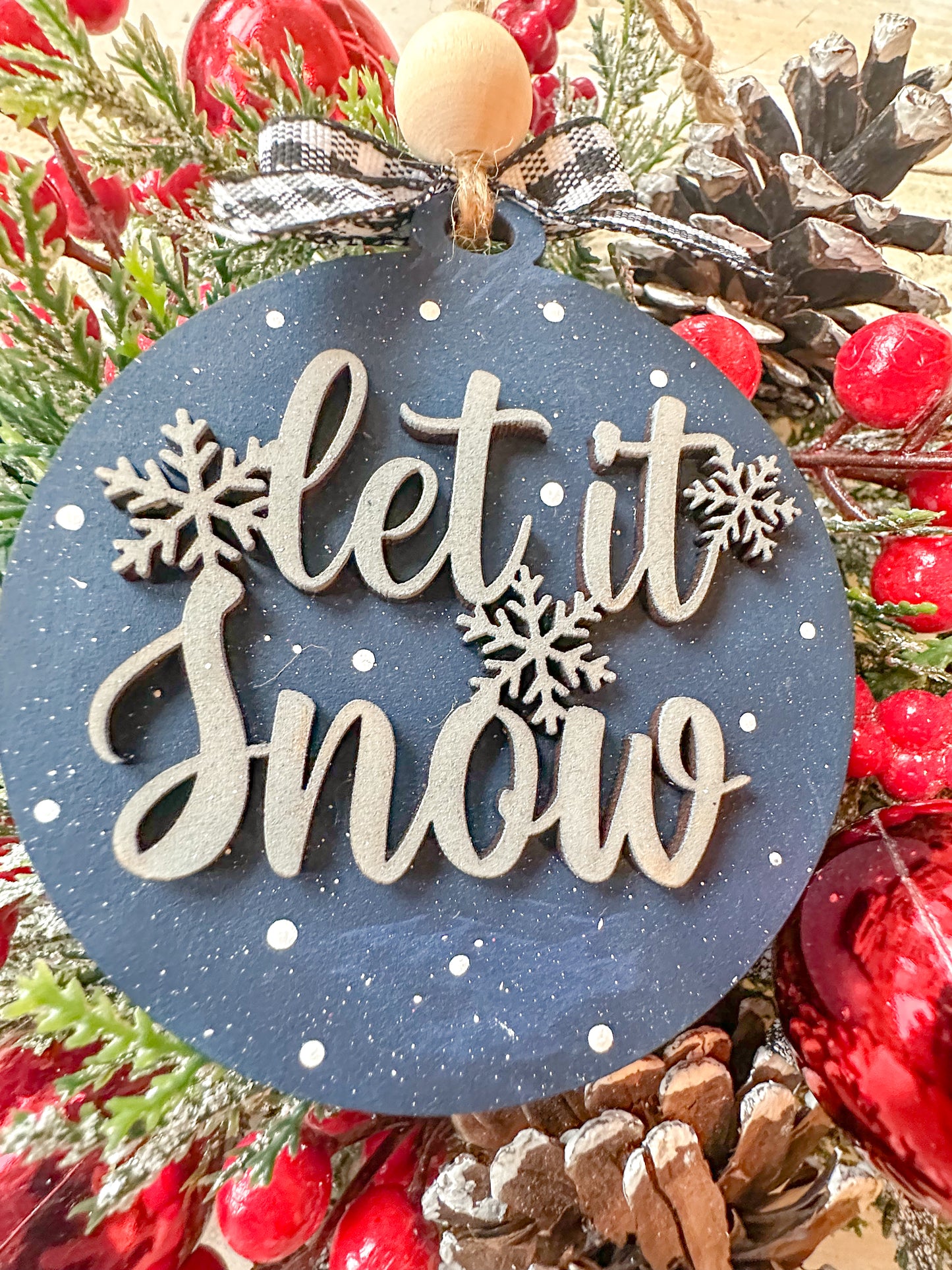 Let It Snow Christmas Ornament