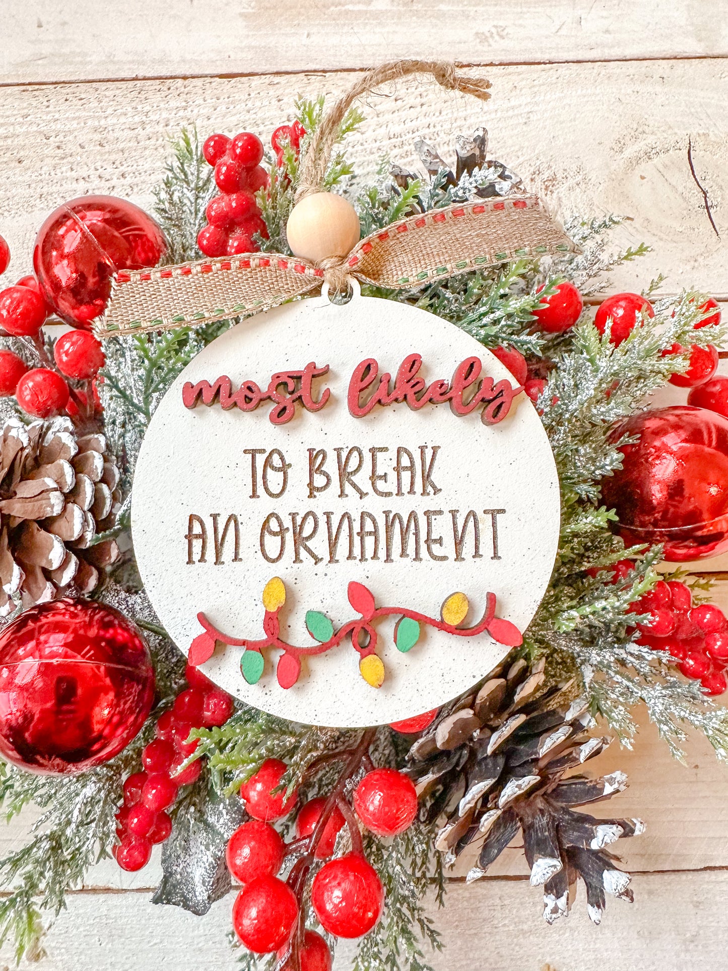 Most likely too funny Christmas ornaments or gift tags